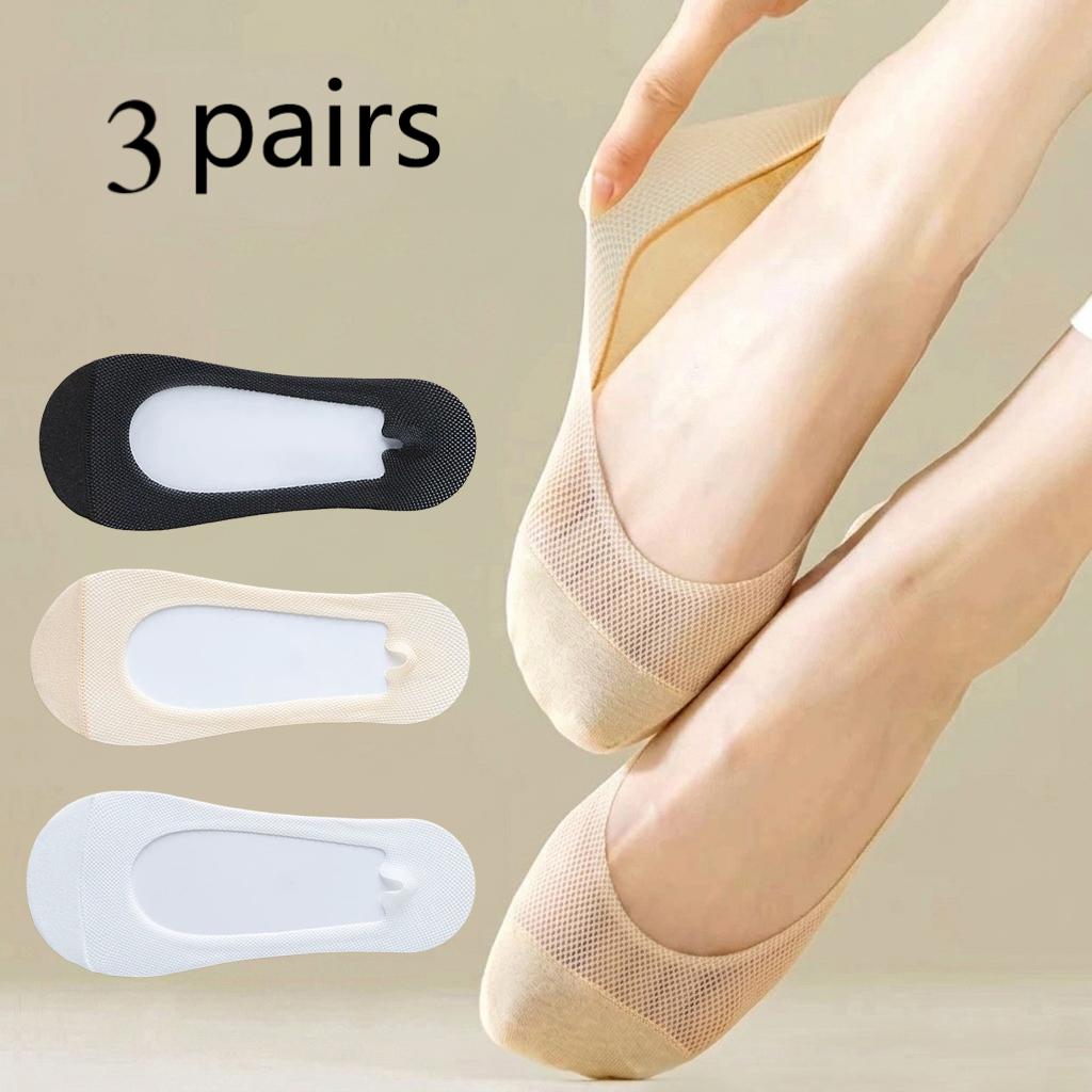 Invisibility Sock Loafer - 3 paires de chaussettes invisibles pour