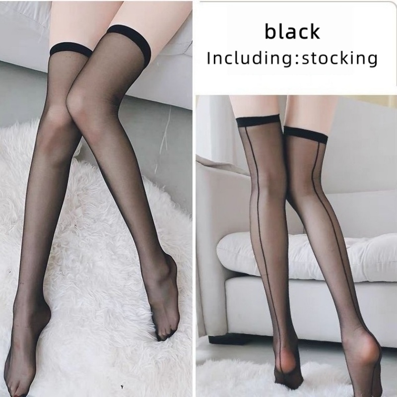Chaussettes hautes verticales  - Thigh High Sock Stay Up avis et prix