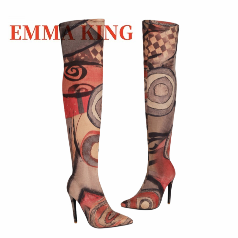 Bottes cuissardes imprimées po - No Show Sock Women avis et prix
